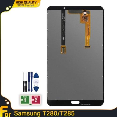 For Samsung Galaxy Tab T285 T280 LCD Display Touch Screen Digitizer Sensors Full Assembly Panel Replacement Parts T280 T285 LCD