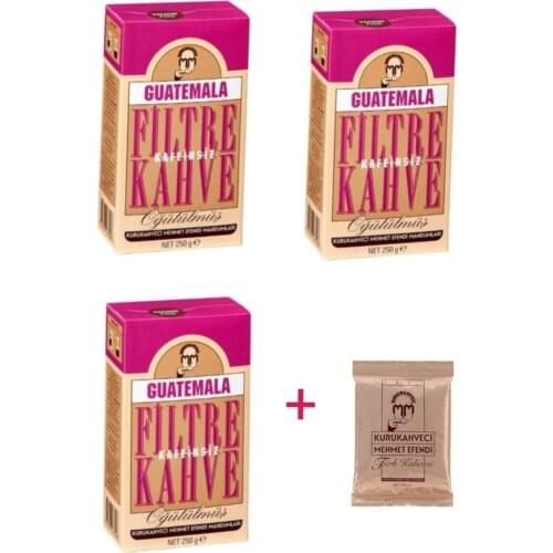 GREAT Mehmet Efendi Filter Coffee Set of 3 + Turkish Coffee FREE SHİPPİNG FREE SHİPPİNG