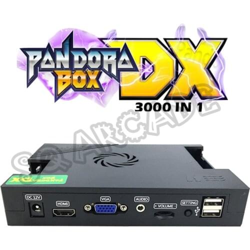 Latest Pandora Box DX 3000 in 1 Family Home Version with 34pcs 3D Games Support 3/4Player Record High Score HDMI VGA output