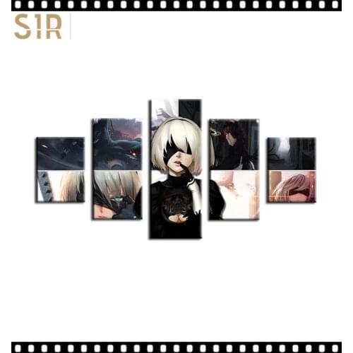 Anime Movie Posters Wall Art 5 Pieces Canvas Painting Poster Pictures Home Decor Living Room HD Printed Poster Wall Painting