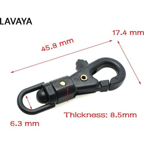1/4''Plastic Swivel Snap Hook For Weave Paracord Lanyard Buckles Backpack Webbing Free Shipping