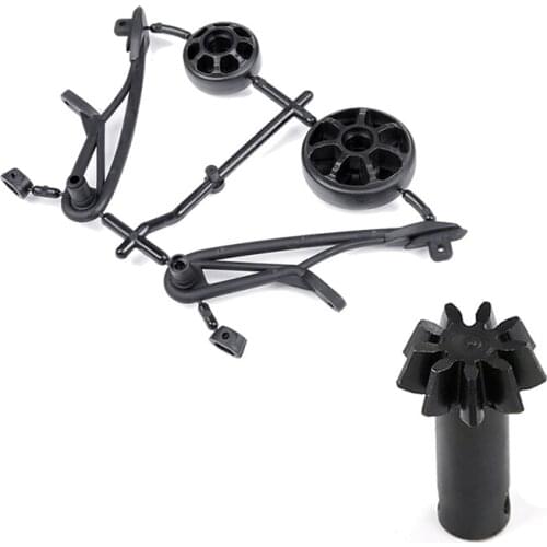 Drive Bevel Ggear 9T For 1/8 HPI Savage XL FLUX Rovan TORLAND BRUSHLESS & Rear Tail Pulley Kit