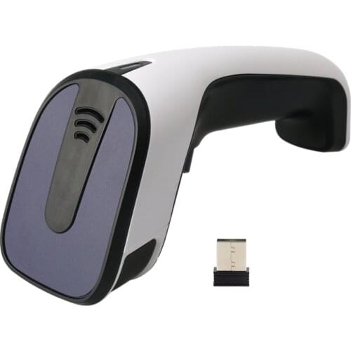 Professional Wireless Red Light Scanner Barcode QR Code Scanning Gun Product Waybill 1D / 2D Code Fast Recognition Scanning