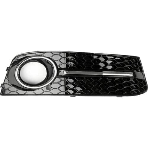 RH Front Lower Bumper Fog Light Lamp Cover Grilles Grill Frame for - A4 B8 2008-2012