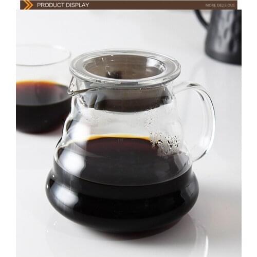 Coffee Pot Vetro tazza Di Caffe Gocciolatore impugnatura isolata Per Mantenere Il Vostro Versare Sopra di Caffe coffee pot