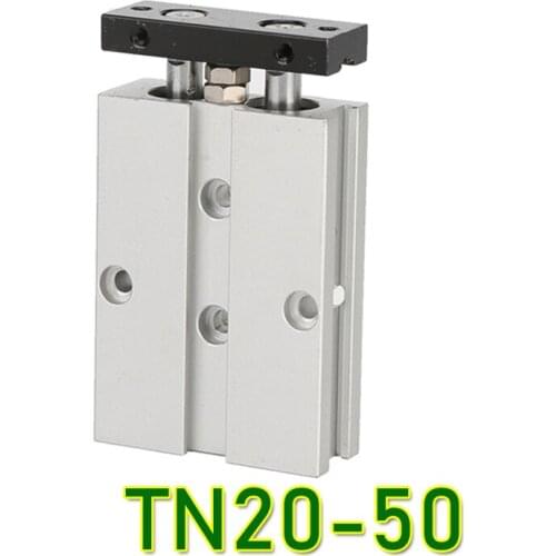 TN20x50 high quality TN 20*50 TN Series 20mm Bore 50mm Stroke Twin Rod Guide Air Cylinder TDA20-50 TN20*50 TN20-50 tn 20-50