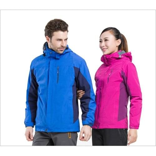 Outdoor 3in1 Trekking Camping Sport Winter Couple Jacket Hiking Ski Men Women Fleece Liner Coat Leisure waterproof windproof