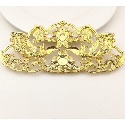 SIXTY TOWFISH 1 Piece Jewelry Accessories Alloy 57*127 mm Headdress Head Flower Decoration DIY 7 Holes