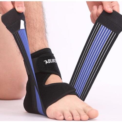 1Pc Professional Sports Strain Wrap Bandage Football Basketball Elastic Ankle Support Brace Strap Ankle Protection Cover Pad