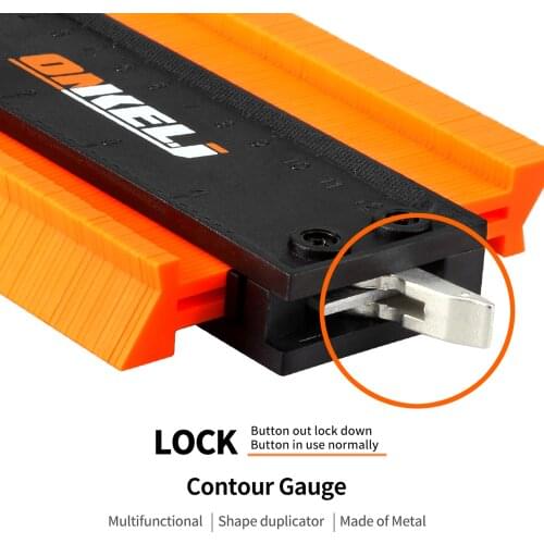 10inch Lock Wider Contour Gage Profile Duplicator Tool Alloy Edge Shaping Wood Measure Ruler Laminate Tiles Meethulp