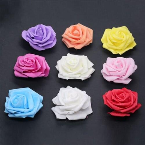 10pcs-100pcs Big PE Foam Rose Flower Heads Wedding Bouquet Party Home Decorative Wreath DIY Gift Box Decoration