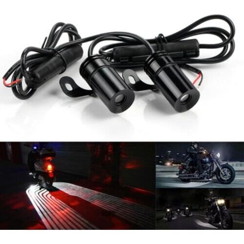 2 Pcs Motorcycle Angel Wings LED Projection Lamp Body Door Shadow Laser Welcome Lights Auto Taillights Auto Decorative Light