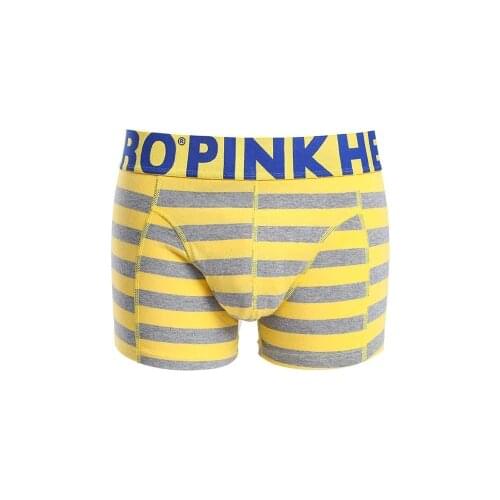2020 Brand Pink Hero Cotton Underwear Long Boxers Man Boxers Breathable Striped Shorts Boxer Short Male Underpants