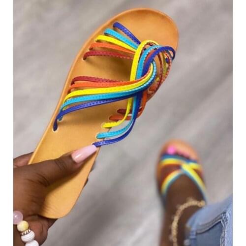 2020 Fashionable Womens Sandals Sexy Ladies Sandals Narrow Band Colorblock Sandals High Heel Buckle Straps Pointed Toe Pump