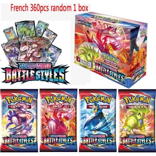 2021 Newest French Pokemon Cards 360Pcs English Pokemon TCG: Shining Fates Booster Box Trading Card Game Collection Toy