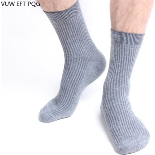 6Pairs/ lot Men Socks Classic Business Solid Color Socks Mens Soft Breathable Cotton Casual Winter for Male Socks