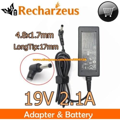 Genuine For ASUS AD6630 ADP40PHAB PA-1400-11 EPC1008HA EXA0901XH Adapter 19V 2.1A EEE PC U20 UX30 Series Long Tip Laptop Charger