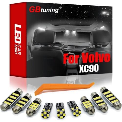 GBtuning Canbus LED For Volvo XC90 275 2002-2014 Car Dome Ceiling Auto Roof Lamp Accessories Interior Reading Room Light Kit