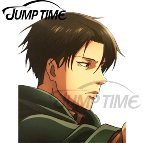 JumpTime 13 x 9.8cm For Levi Ackerman Peeker Auto Car Sticker and Decals DIY JDM ATV VAN Waterproof Wall Door Decoration