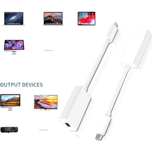 FOR Hunderbolt 3 (USB-C) to Thunderbolt 2 Adapter Cable for Windows OS BH Type C to MiniDP