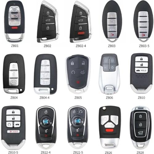 KEYDIY KD Smart Key ZB01-4 ZB02-3/4 ZB03 ZB04 ZB05 ZB06 ZB07 ZB08 Series Remote Car Key for KD-X2 Key Programmer