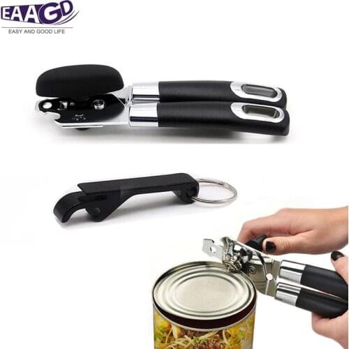 Can Opener, Multi-Function Can Opener, Smooth Edge Manual Can Opener, Sharp and Hard Stainless Steel Cutting Edge
