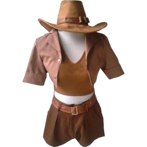 2019 The Sheriff of Piltover Safari Caitlyn Cosplay Costume Anime Custom Made Uniform
