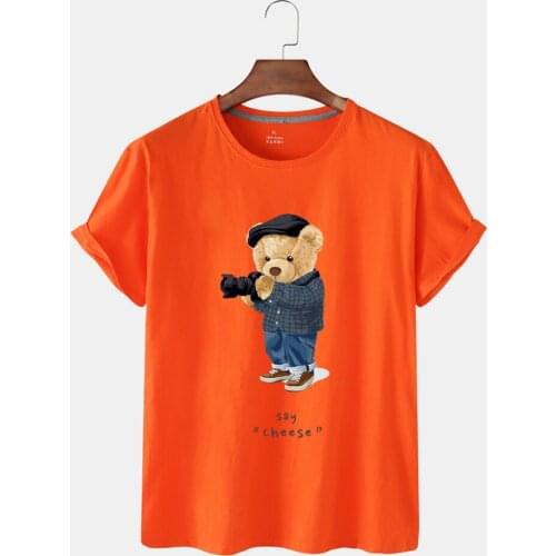 Summer Blouse Personality Print T-shirt Ladies O Collar Short Sleeves Cute Cartoon T-shirt Female Students Ladies Top T-shirt