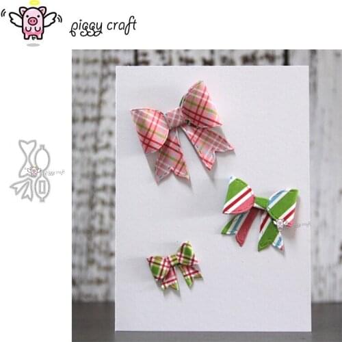 Piggy Craft metal cutting dies cut die mold Bow decoration Scrapbook paper craft knife mould blade punch stencils dies