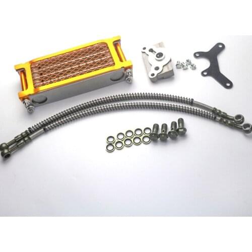 Motorcycle Oil Cooling Cooler Radiator Oil Cooler Set For 50 70 90 110 125 140cc Dirt Bike Monkey Bike DAX Pocket Bike ATV Motor