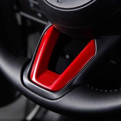 Car steering wheel decal for For Mazda 2 Demio 3 6 CX-3 CX-5 CX5 CX 5 CX8 CX-9 Axela ATENZA 2017 2018 2019 Accessories
