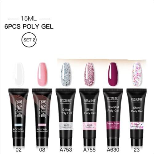 Poly Nail Gel For Nails Extension Finger nail art Manicure Acryl gel Varnish hybrid 15ML Poly UV Gel Polish Extension