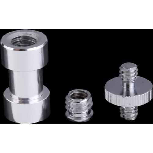 Professional Camera fixing Screws 3 in 1 1/4 3/8 5/8 inch Tripod Screw to Flash Mount Holder Adapter Fasteners Nut Bolt SetsAA