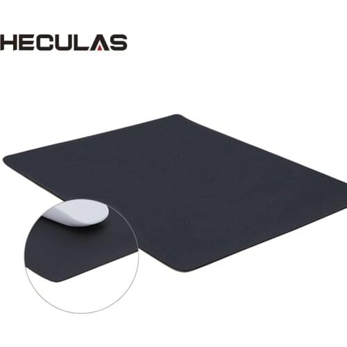 HECULAS Anti-slip Mouse Pad High Grade Artificial Leather Computer Mouse Mat Solid Color Washable Double-sided Use Mousepad