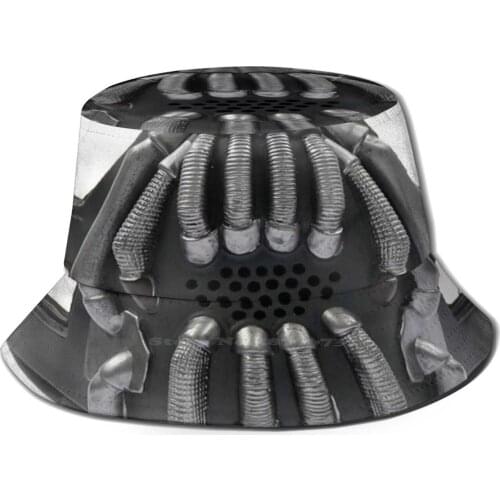 Bane Foldable Panama Bucket Hat Cap Bane Face 19 Breathing Villain Bane