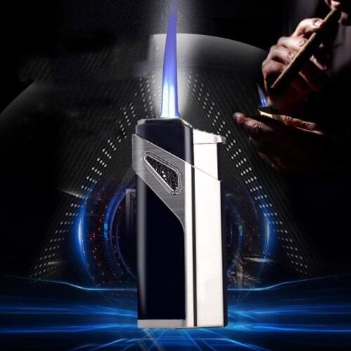 Straight into the Lighter Sanhuo Cigar Special Cigarette Lighter Simple Creative Inflatable Gas Lighter for Boyfriend Gift