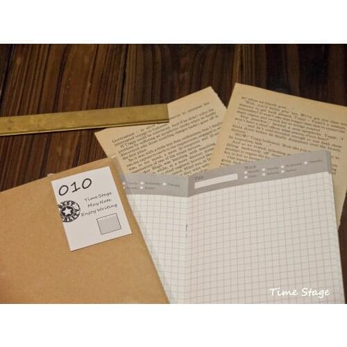 Travelers' notebook refill hardiron midori standard type 010 Diary grids