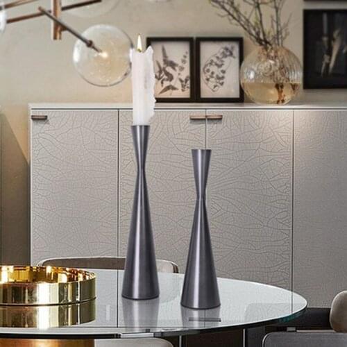 Slim Waist Candlestick Candle Holder For Home Decoration Wedding Centerpiece Nordic Table Center Festival Party