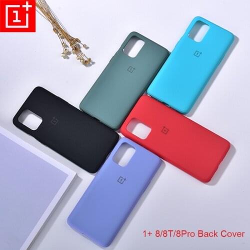 Oneplus 8 8T 8Pro Sandstone Back Cover Official Full Protection Mobile Phone Case Bottom Closed Shell For One plus 1+ 8T/8/8Pro