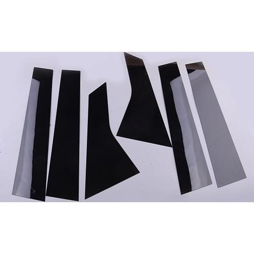 1 Set Window Center Pillar Post Cover Trim Sticker Plastic Black Fit For Honda Accord 2018 2019 2020