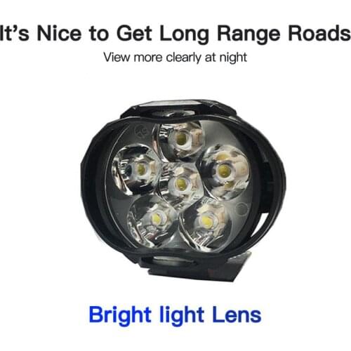 1PC/2Pcs Motorcycles Headlight 6500k White Super Bright 6 LED Working Spot Light Motorcycle Fog Lamp 1200LM LED Scooters Spot