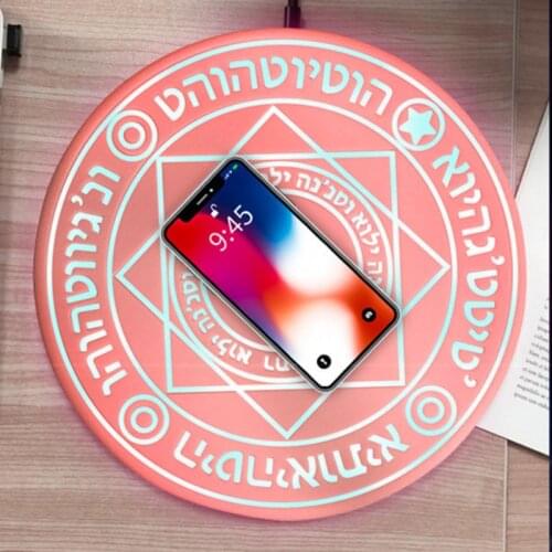 10W Fast Wireless Charger For iphone 11 Wireless Charger Stand Qi Charging Pad for iPhone 12 XS XR 8 Plus Wireless Charging Lamp