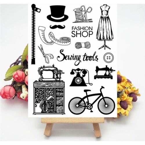 14x18CM Hand Sewing Transparent Seal Clear Stamps Silicone Seal Roller Stamps DIY Scrapbook Album / Card Production