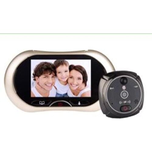 3.7 Inch 1MP HD Video Door Phone Can Leave Message Peephole Viewer