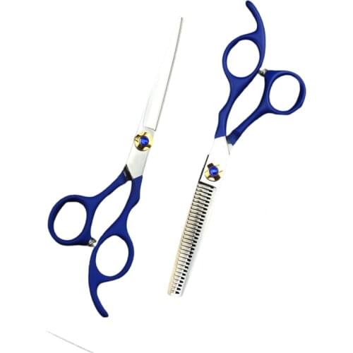 6 Inch Golden Screw With Diamond Japan 9CR Stainless Steel Barber Hair Cutting Scissors