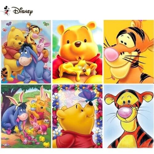 Disney Diamond Painting Cross Stitch "Cartoon winnie the pooh" 5D DIY Diamond Embroidery Full Square/round Rhinestone Of Picture