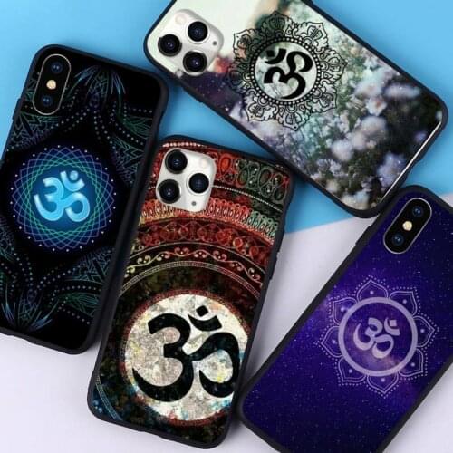 Aum Om Namaste Symbol Zen Yoga Phone Case for iPhone 11 12 pro XS MAX 8 7 6 6S Plus X 5S SE 2020 XR