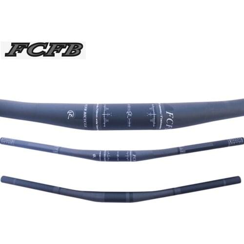 FCFB black UD carbon mountain handlebar cycling parts 4 up sweep 9 back sweep 31.8*660/690/720mm super light handlebar