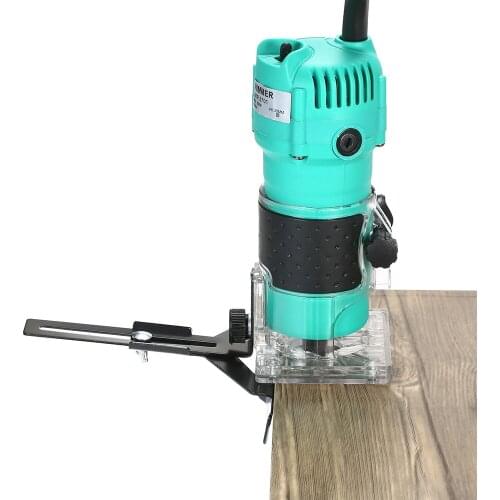 110V 800W Electric Router Transparent Base Edge Guide Wood Laminate Trim Router Compact Palm Router Woodworking Trimming Tool