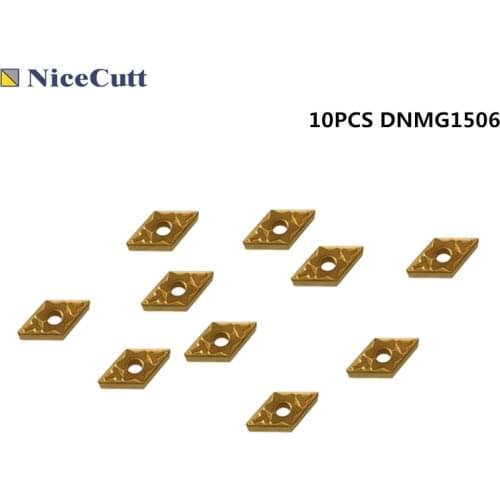 Nicecutt Carbide Turning Insert 10pcs DNMG150604 DNMG150608 Tungsten CNC Machine Processing Steel Milling Lathe Tools Holder